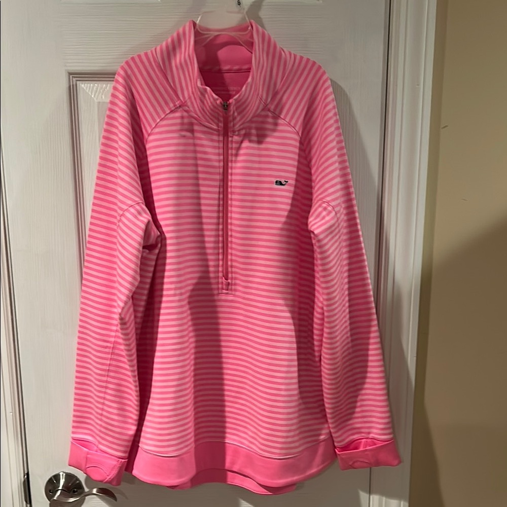 Vineyard Vines Pink Striped Performance Shep Shirt